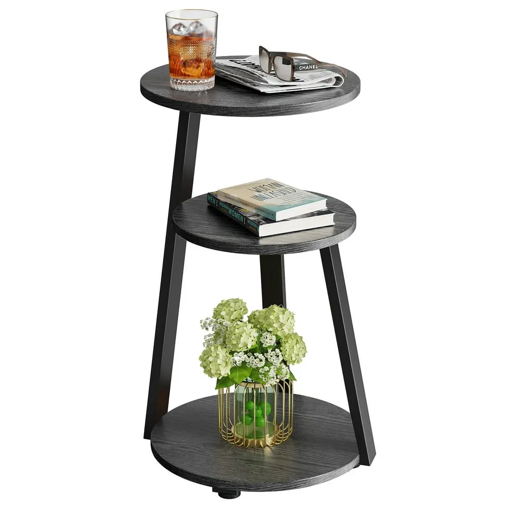 Kalrin End Side Table Round Sofa Stylish TV Stands & Living Room Furniture